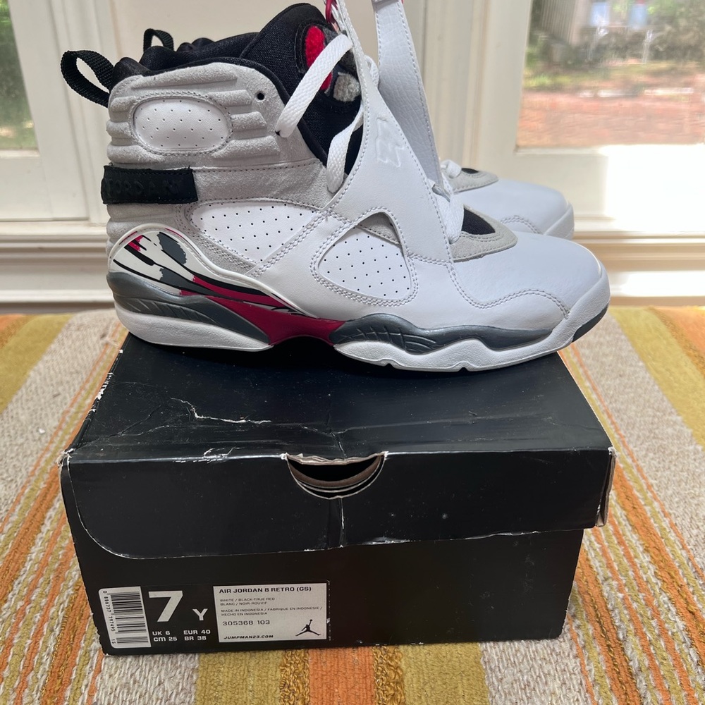 Nike Kids' Sneakers - White, Black, and Red